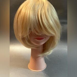 Blonde Full Cap Synthetic Bob Wig